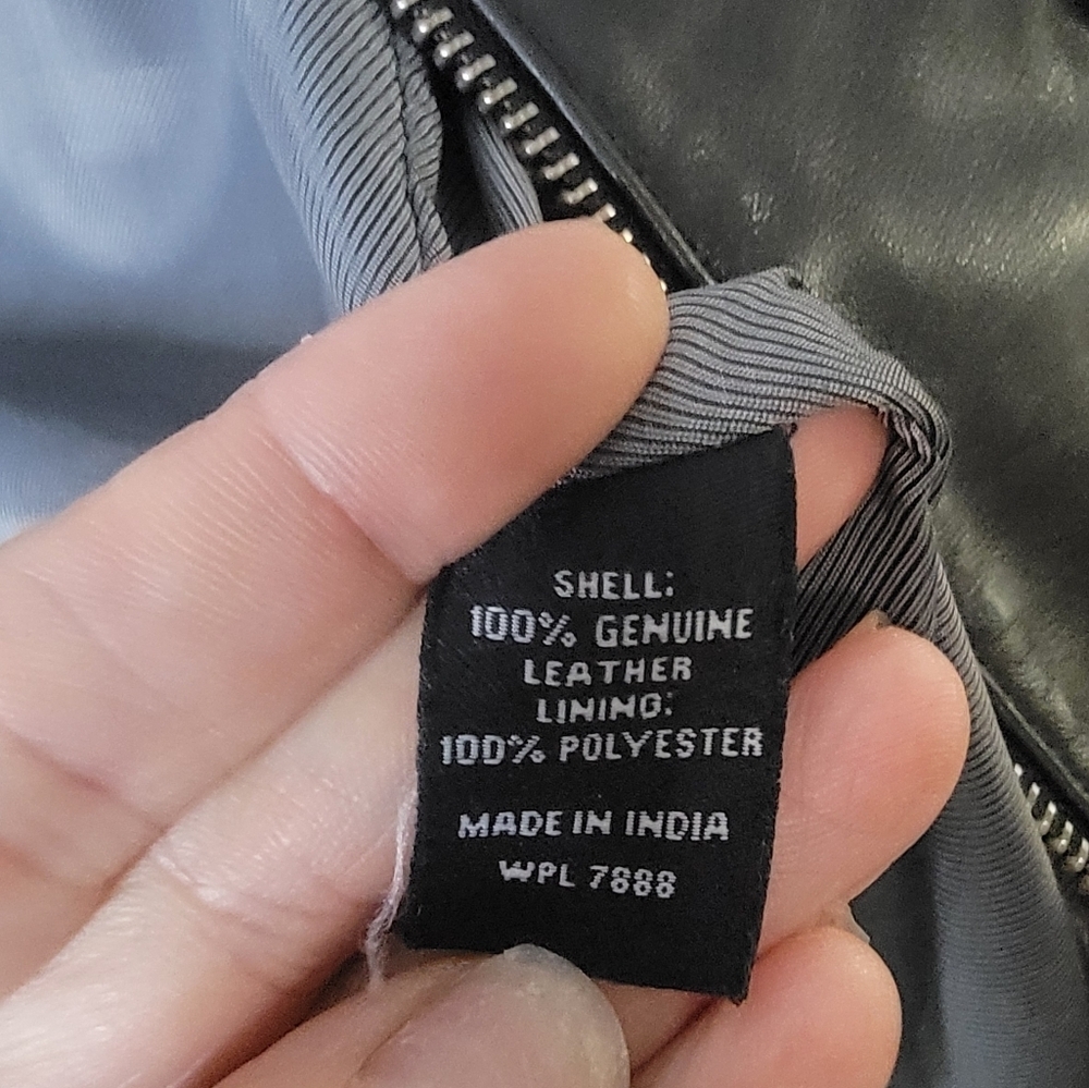 Michael Kors Black Leather Jacket - Picture 4 of 4